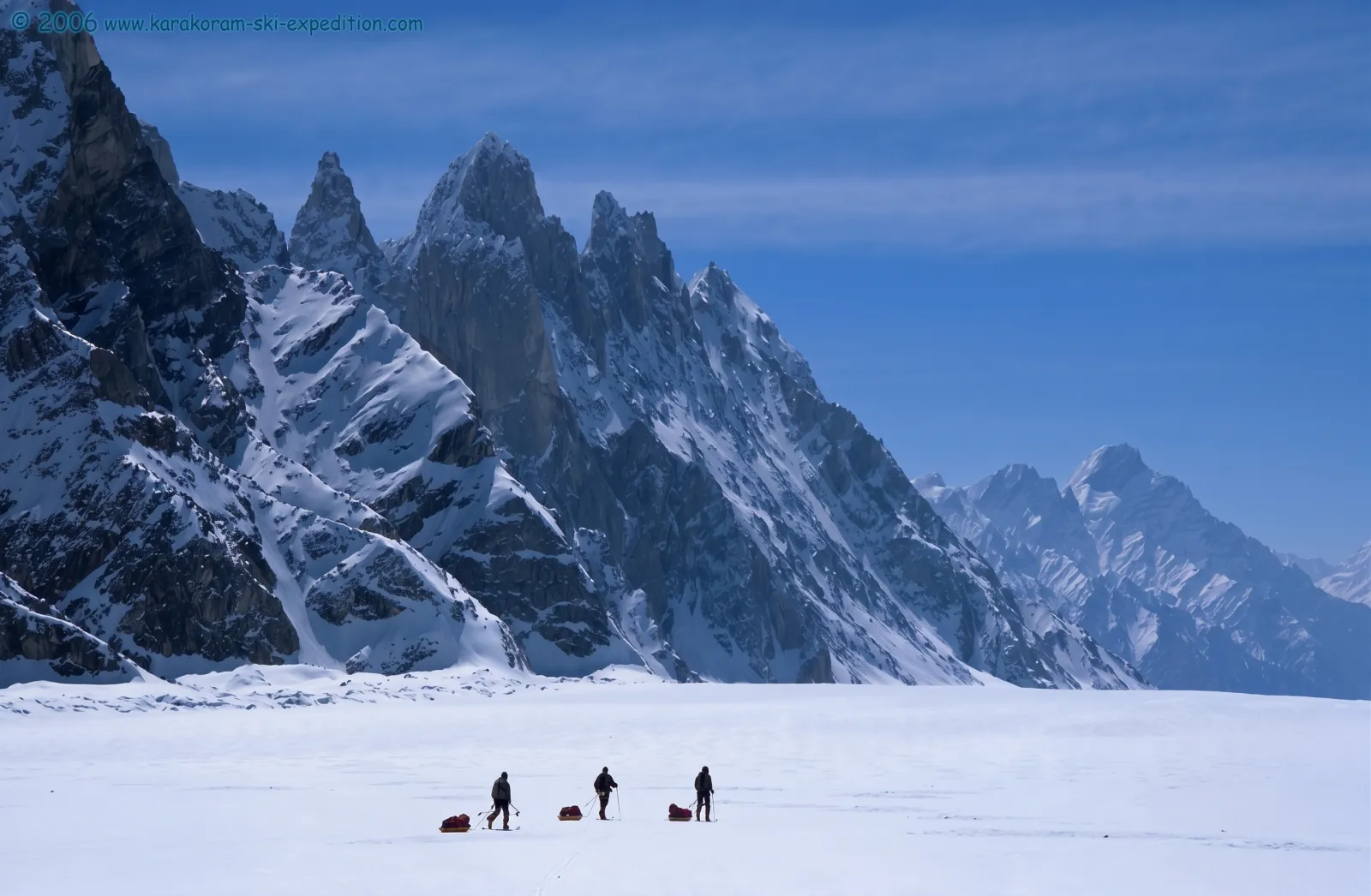 Glacial wilderness and vast ice highway crossings