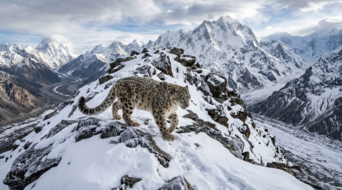 wildlife snow leopard pakistan